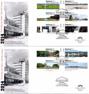 Luxe fdc Nederland NVPH nr. E700 blanco en met open klep