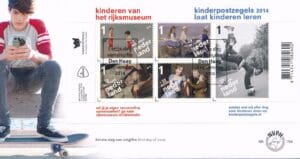 Luxe fdc Nederland NVPH nr. E704 blanco en met open klep