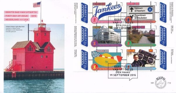 Luxe fdc Nederland NVPH nr. E719 blanco en met open klep