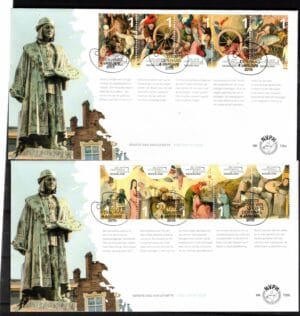 Luxe fdc Nederland NVPH nr. E726 (2) blanco en met open klep