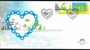 Luxe fdc Nederland NVPH nr. E728 blanco en met open klep