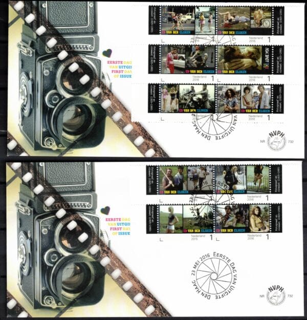 Luxe fdc Nederland NVPH nr. E732 (2) blanco en met open klep