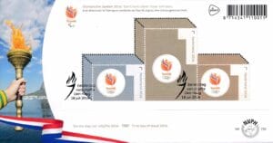 Luxe fdc Nederland NVPH nr. E735 blanco en met open klep