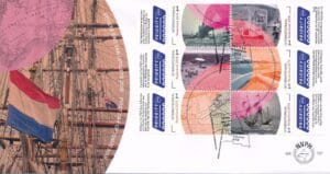 Luxe fdc Nederland NVPH nr. E737 blanco en met open klep