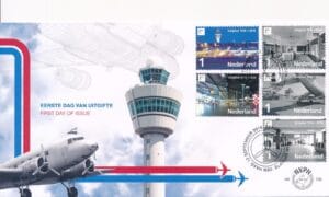 Luxe fdc Nederland NVPH nr. E738 blanco en met open klep