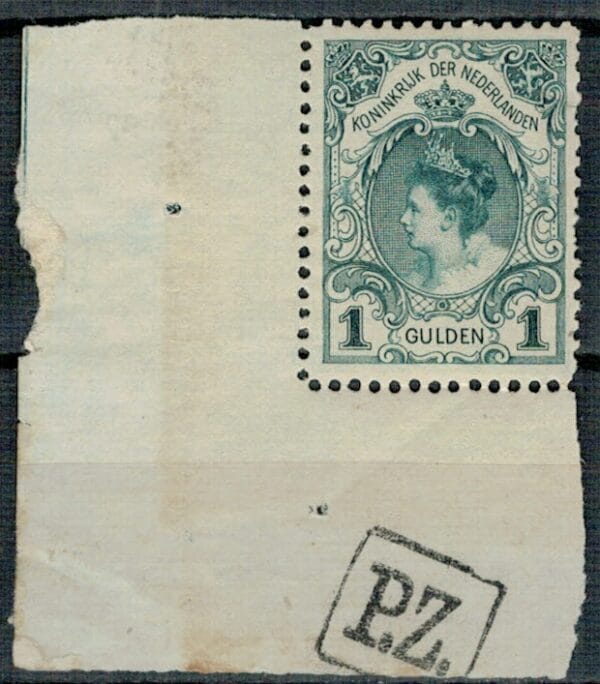 Frankeerzegel Nederland Nvph nr.77 ONGEBRUIKT met hoekvelrand en P.Z. Lees info