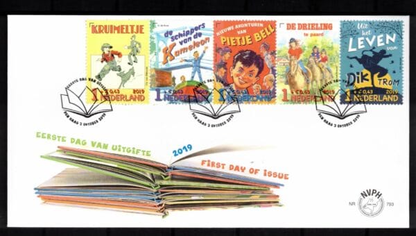 Luxe fdc Nederland Nvph nr.793.Blanco en met open klep