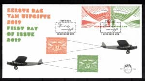 Luxe fdc Nederland Nvph nr.795.Blanco en met open klep