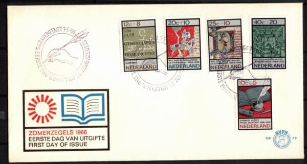 Luxe fdc Nederland Nvph nr.298.Blanco en met open klep - Afbeelding 2