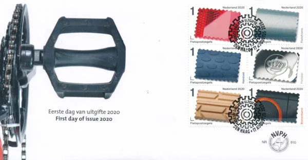 Luxe fdc Nederland NVPH nr. E810 blanco en met open klep