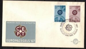 Luxe fdc Nederland NVPH nr. E84 blanco en met open klep
