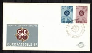 Luxe fdc Nederland NVPH nr. E84a blanco en met open klep