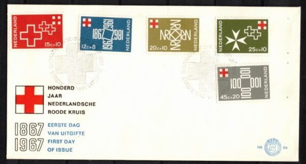 Luxe fdc Nederland NVPH nr. E86 blanco en met open klep