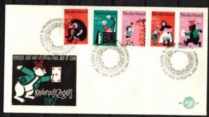 Luxe fdc Nederland NVPH nr. E87 blanco en met open klep