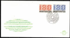 Luxe fdc Nederland NVPH nr. E94 blanco en met open klep
