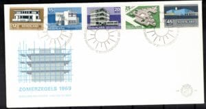 Luxe fdc Nederland NVPH nr. E95 blanco en met open klep