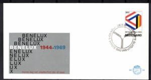 Luxe fdc Nederland NVPH nr. E98 blanco en met open klep
