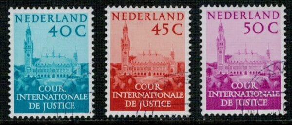 Dienstzegels Nederland NVPH nrs. D41-D43 gestempeld