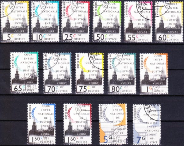 Dienstzegels Nederland NVPH nrs. D44-D58 gestempeld