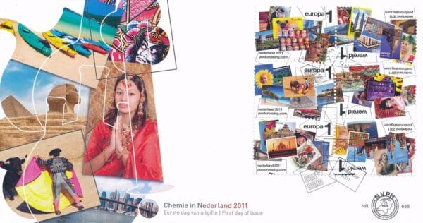 Luxe fdc Nederland NVPH nr. E638 blanco en met open klep