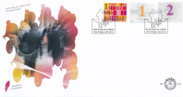 Luxe fdc Nederland NVPH nr. E612 blanco en met open klep