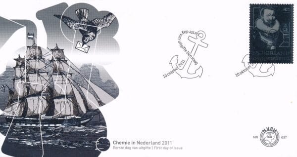 Luxe fdc Nederland Nvph nr.272.Blanco en met open klep - Afbeelding 2