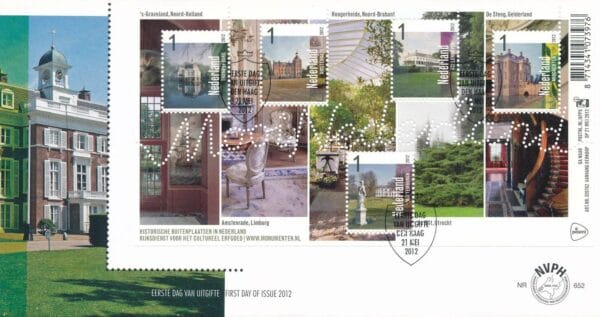 Luxe fdc Nederland NVPHnr. E652 blanco en met open klep