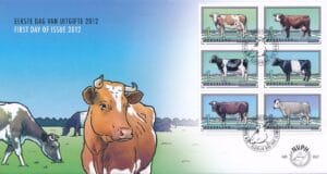 Luxe fdc Nederland NvVPH nr. E657 Blanco en met open klep