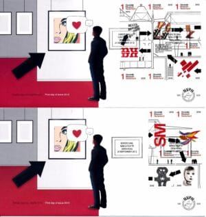 Luxe fdc Nederland NVPH nr. E659 (2) blanco en met open klep