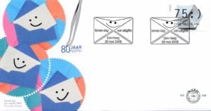 Luxe fdc Nederland NVPH nr. E569 blanco en met open klep