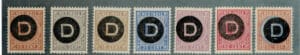 Dienstzegels Ned.Indië NVPH nrs. D1-D7 postfris met certificaat NKD