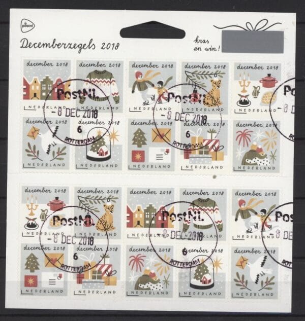 Frankeerzegels Nederland NVPH nr. V3698-3707 gestempeld