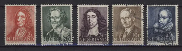 Frankeerzegel Nederland NVPH nrs. 490-494 gestempeld