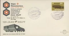 FDC Nederland NVPH nr. E82 met reclame en attest Vleeming