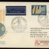 FDC Nederland NVPH nr. E55 met reclame en attest Vleeming