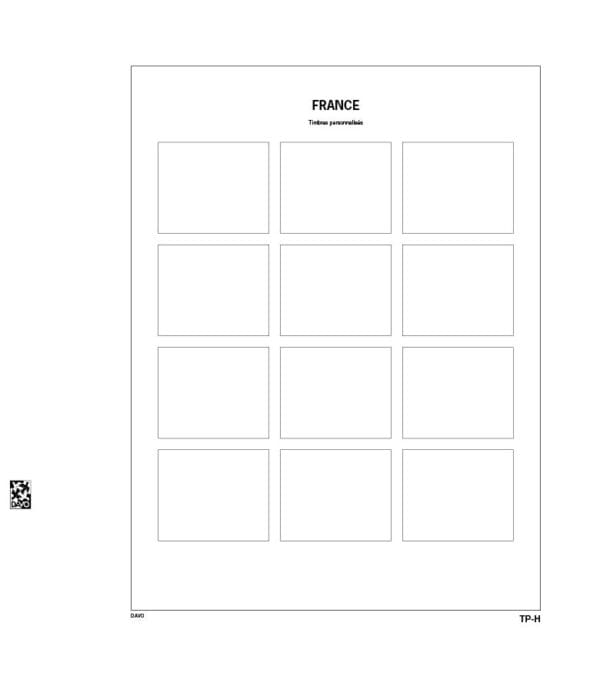 Luxe bladen Frankrijk Timbres Personalises Horizontaal (3) - Afbeelding 2