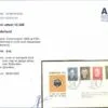 FDC Nederland NVPH nr. E16 met getypt adres, open klep en met certificaat Vleeming - Afbeelding 2