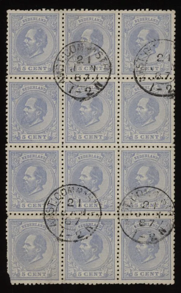 Frankeerzegel Nederland NVPH nr. 19K gestempeld (iv)