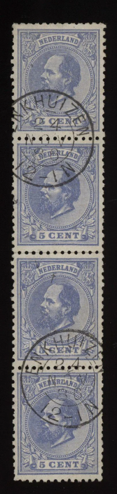 Frankeerzegel Nederland NVPH nr. 19K gestempeld (iii)