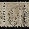 Frankeerzegel Nederland NVPH nr. 27J+27H+27H gestempeld met Vleeming certificaat