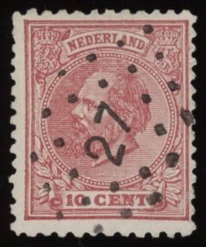 Frankeerzegel Nederland NVPH nr. 21 gestempeld (vii) (kopie)