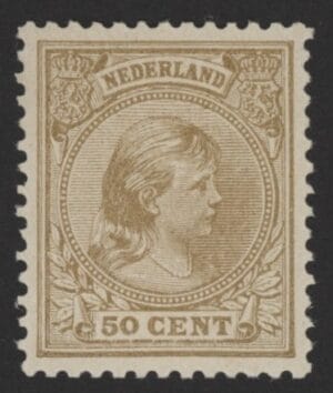 Frankeerzegel Nederland NVPH nr. 43b postfris met Vleeming attest