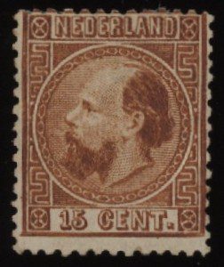 Frankeerzegels Nederland NVPH nr. 9IC ongebruikt met attest Vleeming