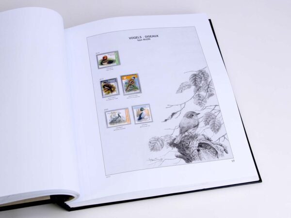 Luxe inhoud postzegelalbum Belgie V 1995-1999