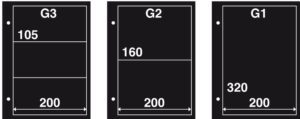 Mappen FDC G2 zwart (per 10)