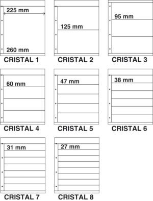 Kosmos insteekbladen Cristal assortiment (per 8)