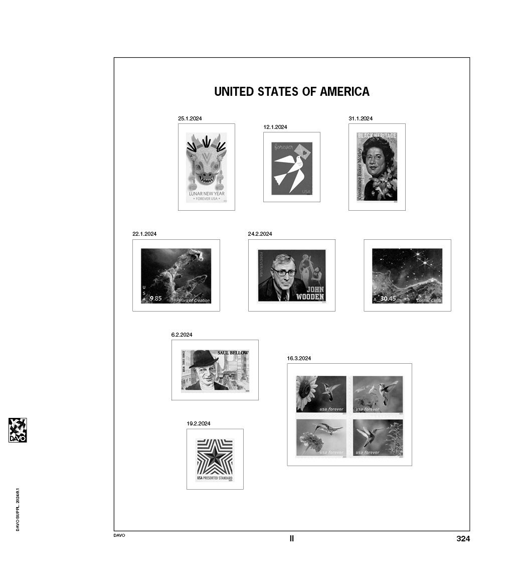 Luxe Supplement USA 2024 t Postzegelhoes