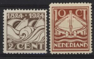 Frankeerzegels Nederland NVPH nrs. 139-140 ongebruikt