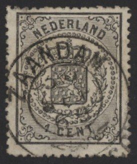 Frankeerzegels Nederland NVPH nr. 14A gestempeld