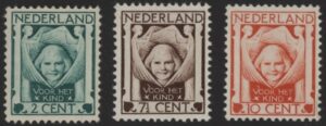 Frankeerzegels Nederland NVPH nrs. 141-143 postfris